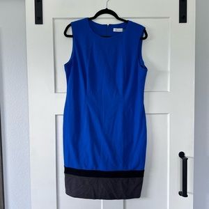 Calvin Klein women’s 14 colorblocked bodycon sheath dress